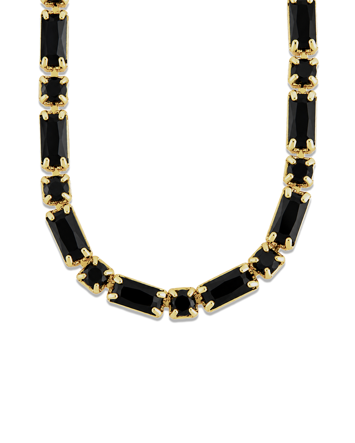 Georgia Black CZ Tennis Necklace
