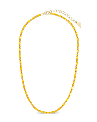 Georgia Canary CZ Tennis Necklace