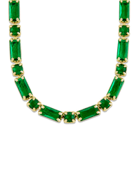Georgia Emerald CZ Tennis Necklace