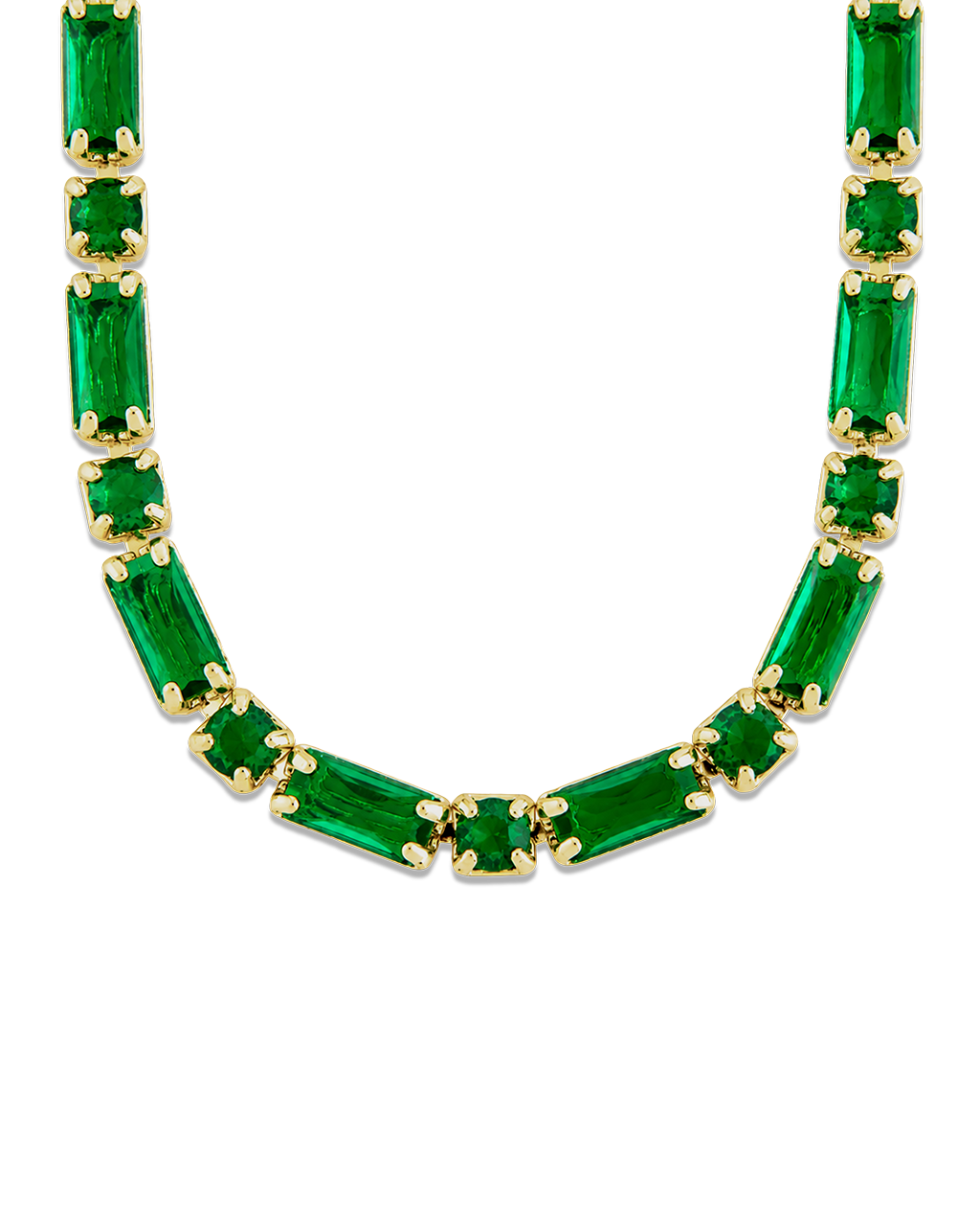 Georgia Emerald CZ Tennis Necklace