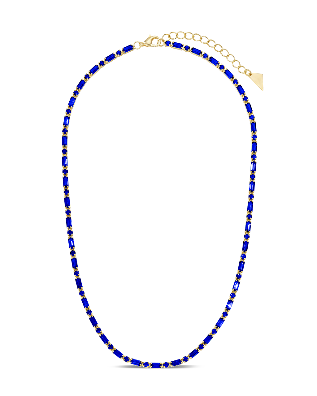 Georgia Sapphire CZ Tennis Necklace