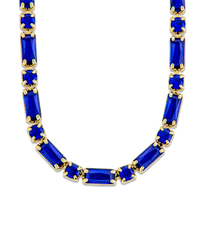 Georgia Sapphire CZ Tennis Necklace