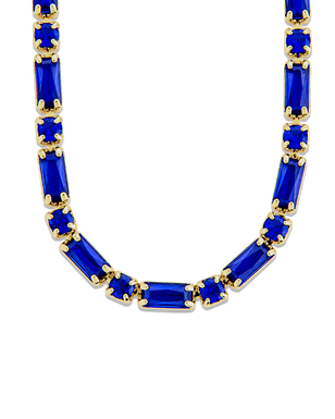 Georgia Sapphire CZ Tennis Necklace
