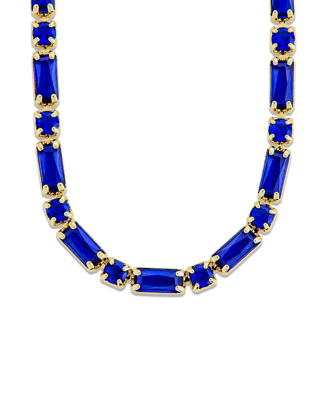 Georgia Sapphire CZ Tennis Necklace