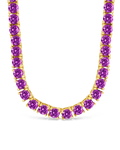 Jadon Amethyst CZ Tennis Necklace