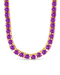 Jadon Amethyst CZ Tennis Necklace