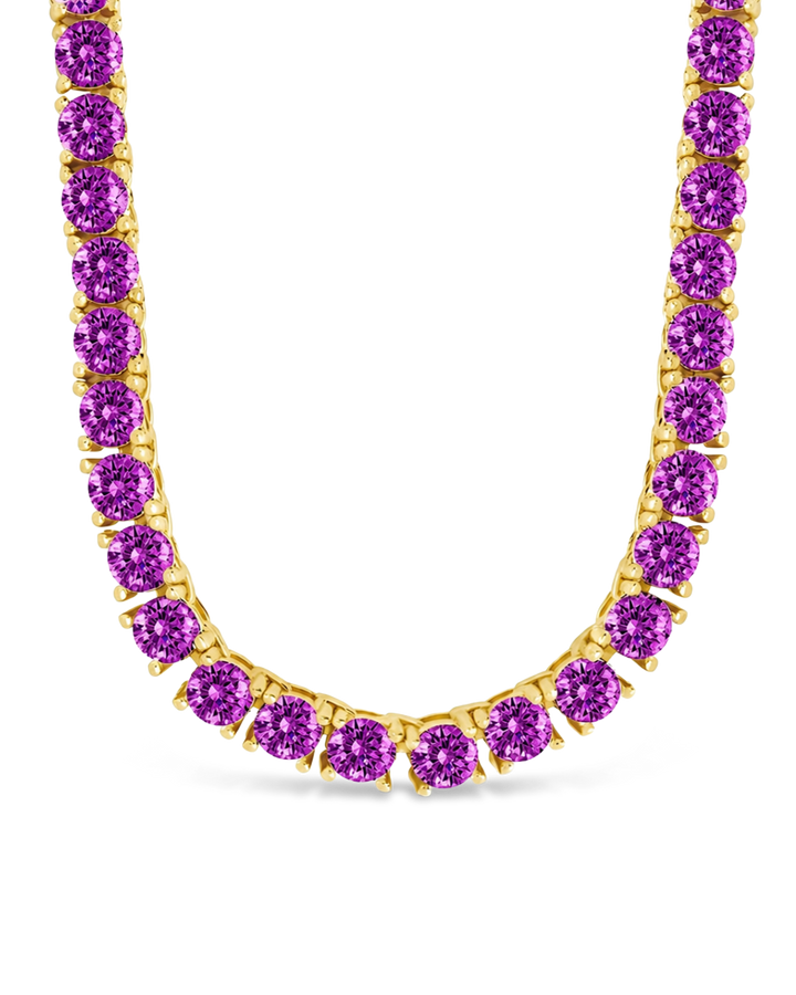 Jadon Amethyst CZ Tennis Necklace