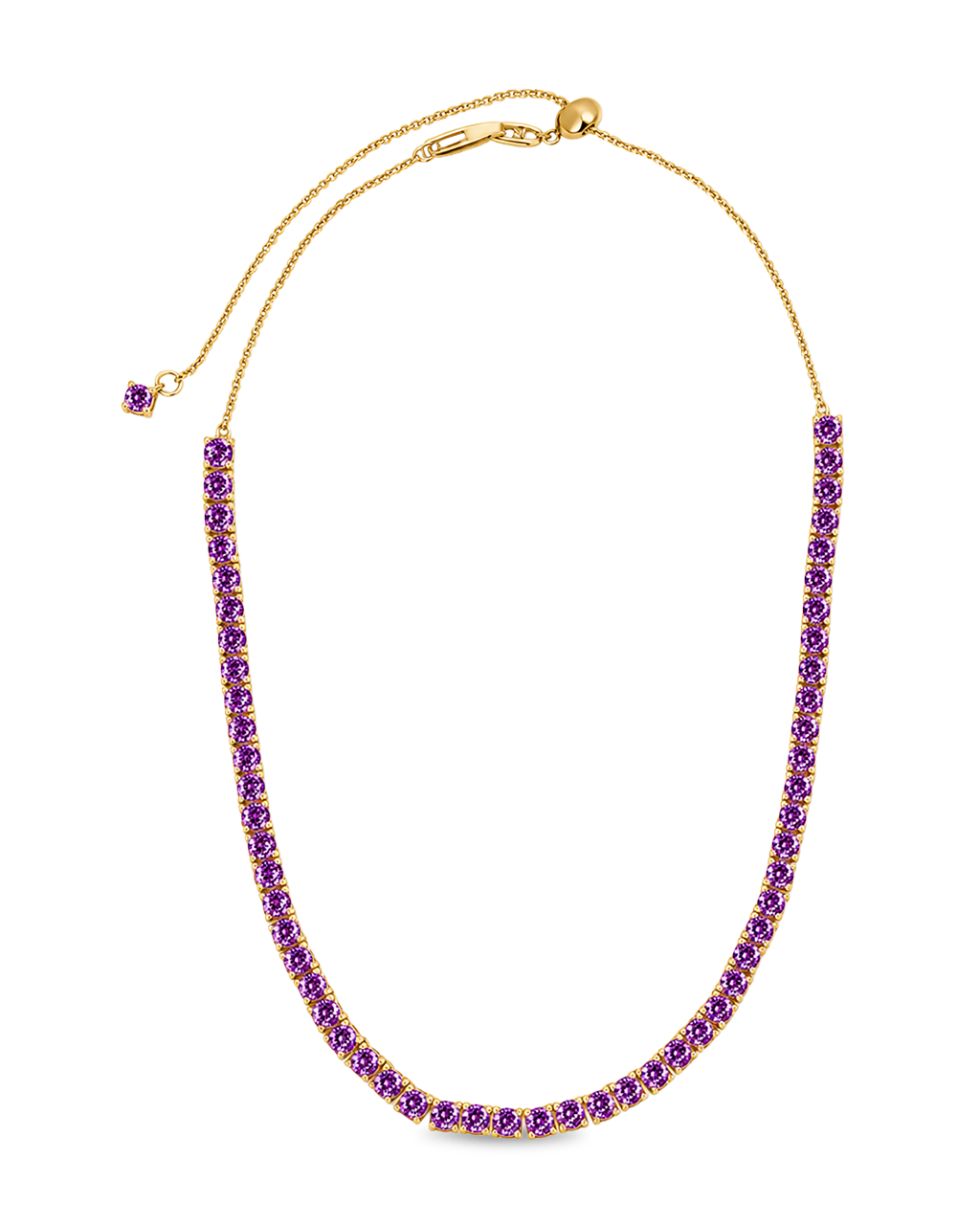 Jadon Amethyst CZ Tennis Necklace