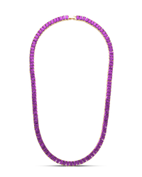 Marisol Amethyst CZ Tennis Necklace