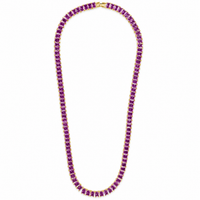 Marisol Amethyst CZ Tennis Necklace