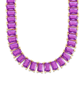 Marisol Amethyst CZ Tennis Necklace