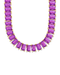 Marisol Amethyst CZ Tennis Necklace