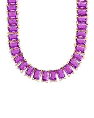Marisol Amethyst CZ Tennis Necklace