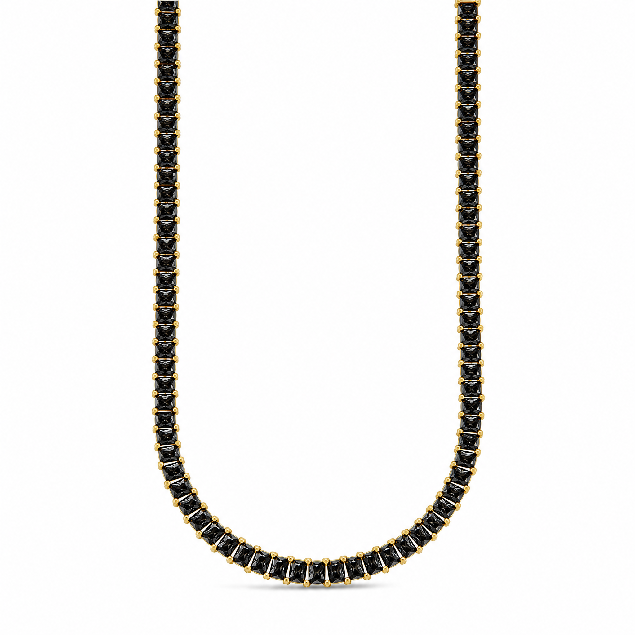Marisol Black CZ Tennis Necklace