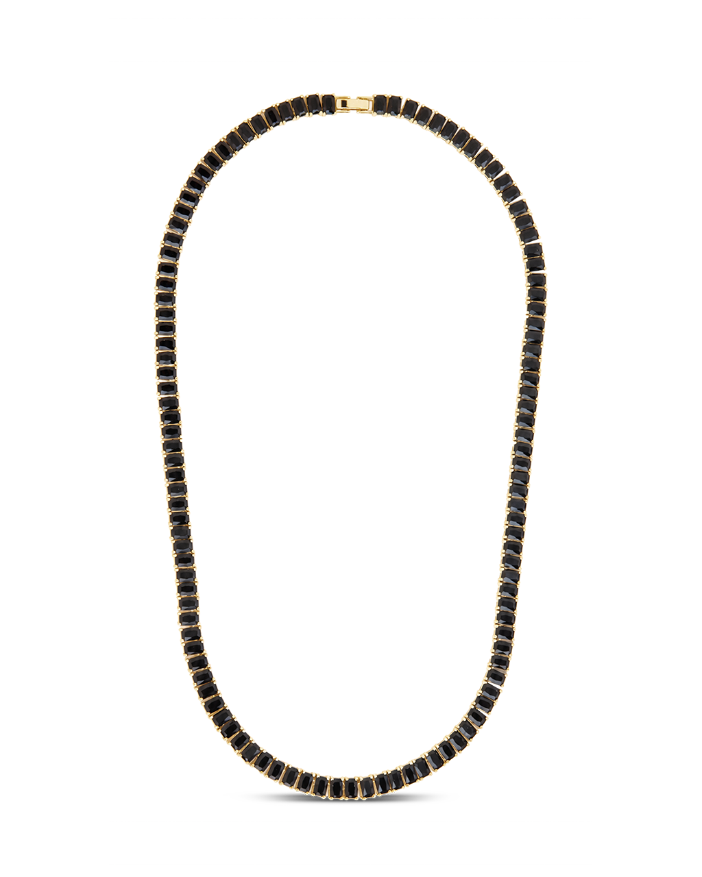 Marisol Black CZ Tennis Necklace