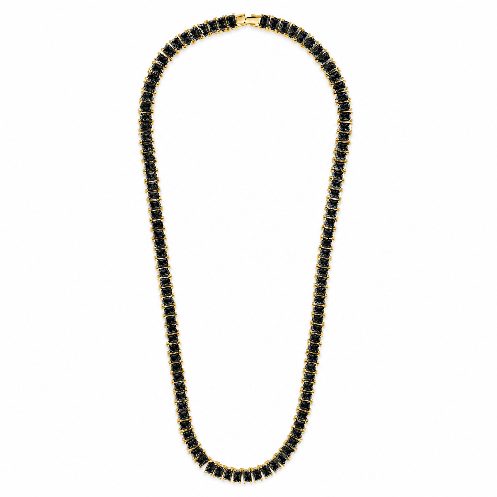 Marisol Black CZ Tennis Necklace