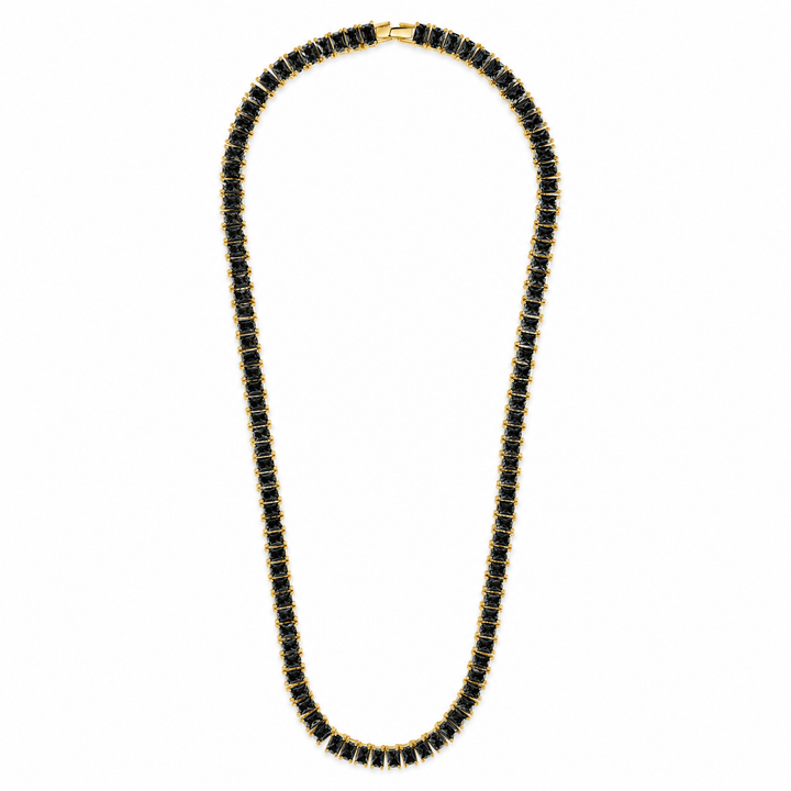 Marisol Black CZ Tennis Necklace