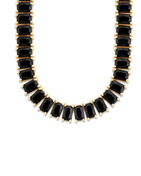 Marisol Black CZ Tennis Necklace