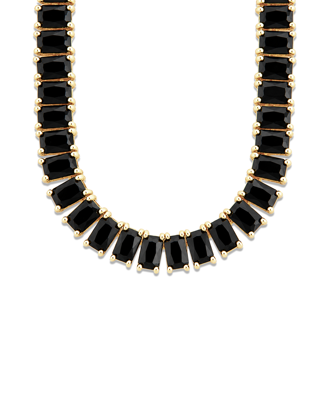Marisol Black CZ Tennis Necklace