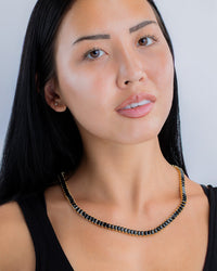 Marisol Black CZ Tennis Necklace