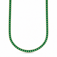 Marisol Emerald CZ Tennis Necklace