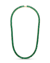 Marisol Emerald CZ Tennis Necklace