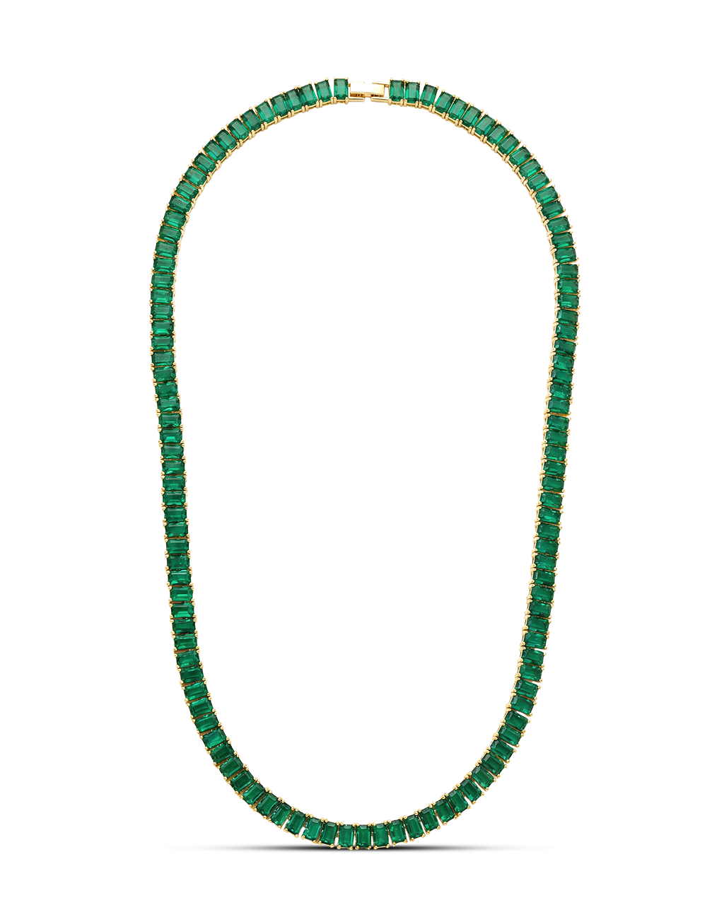 Marisol Emerald CZ Tennis Necklace