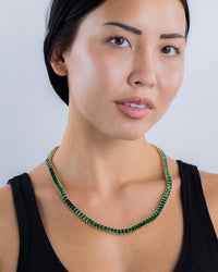 Marisol Emerald CZ Tennis Necklace