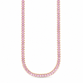 Marisol Light Pink CZ Tennis Necklace