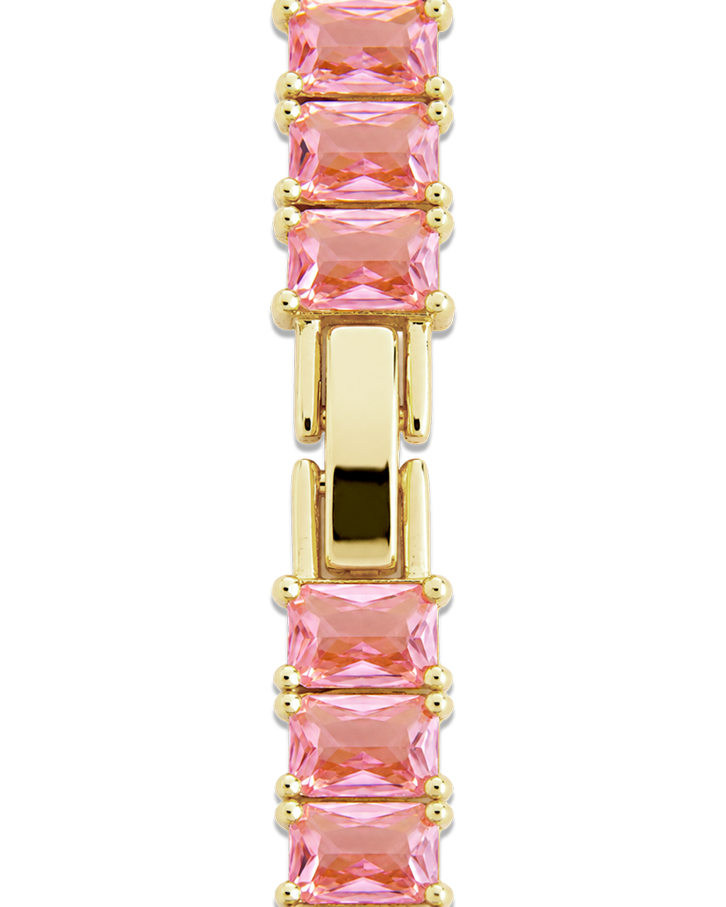 Marisol Light Pink CZ Tennis Necklace