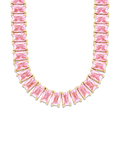 Marisol Light Pink CZ Tennis Necklace