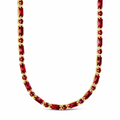 Georgia Garnet CZ Tennis Necklace