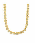 Helene Bezel Light Yellow CZ Tennis Necklace