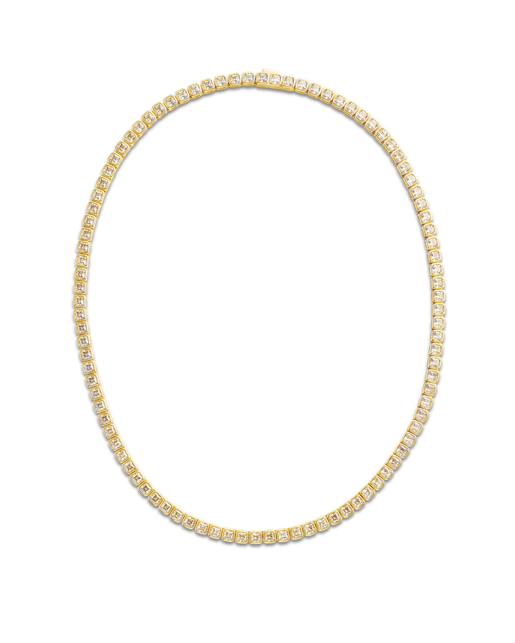 Helene Asscher Cut Tennis Necklace