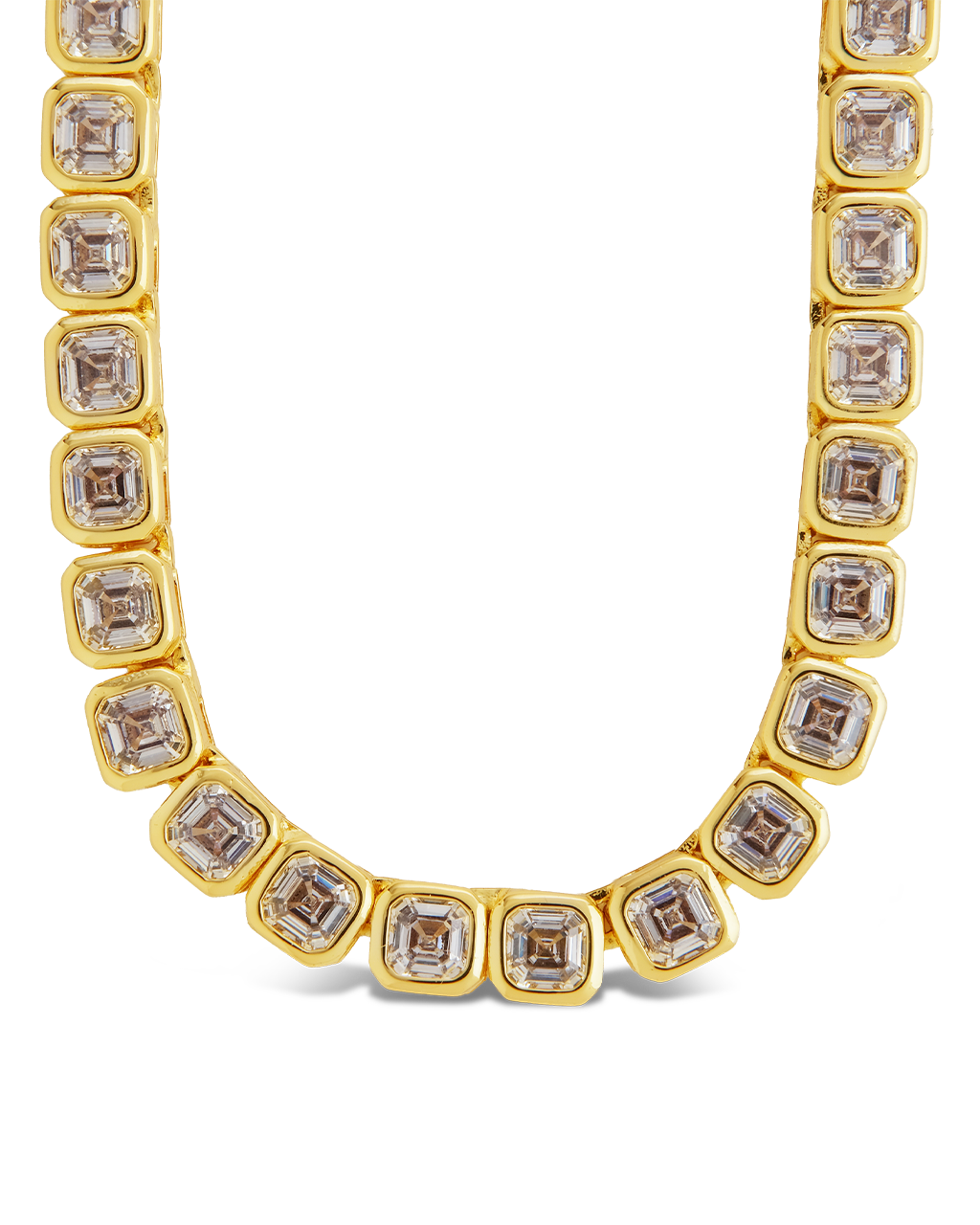 Helene Asscher Cut Tennis Necklace