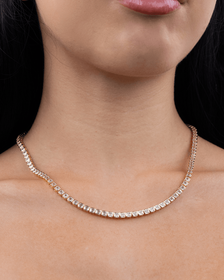 Helene Asscher Cut Tennis Necklace