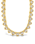 Helene Heart Cut Tennis Necklace