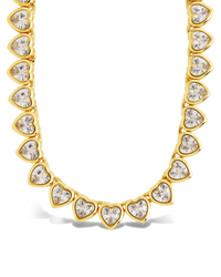 Helene Heart Cut Tennis Necklace