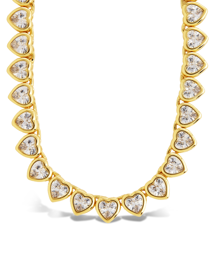 Helene Heart Cut Tennis Necklace