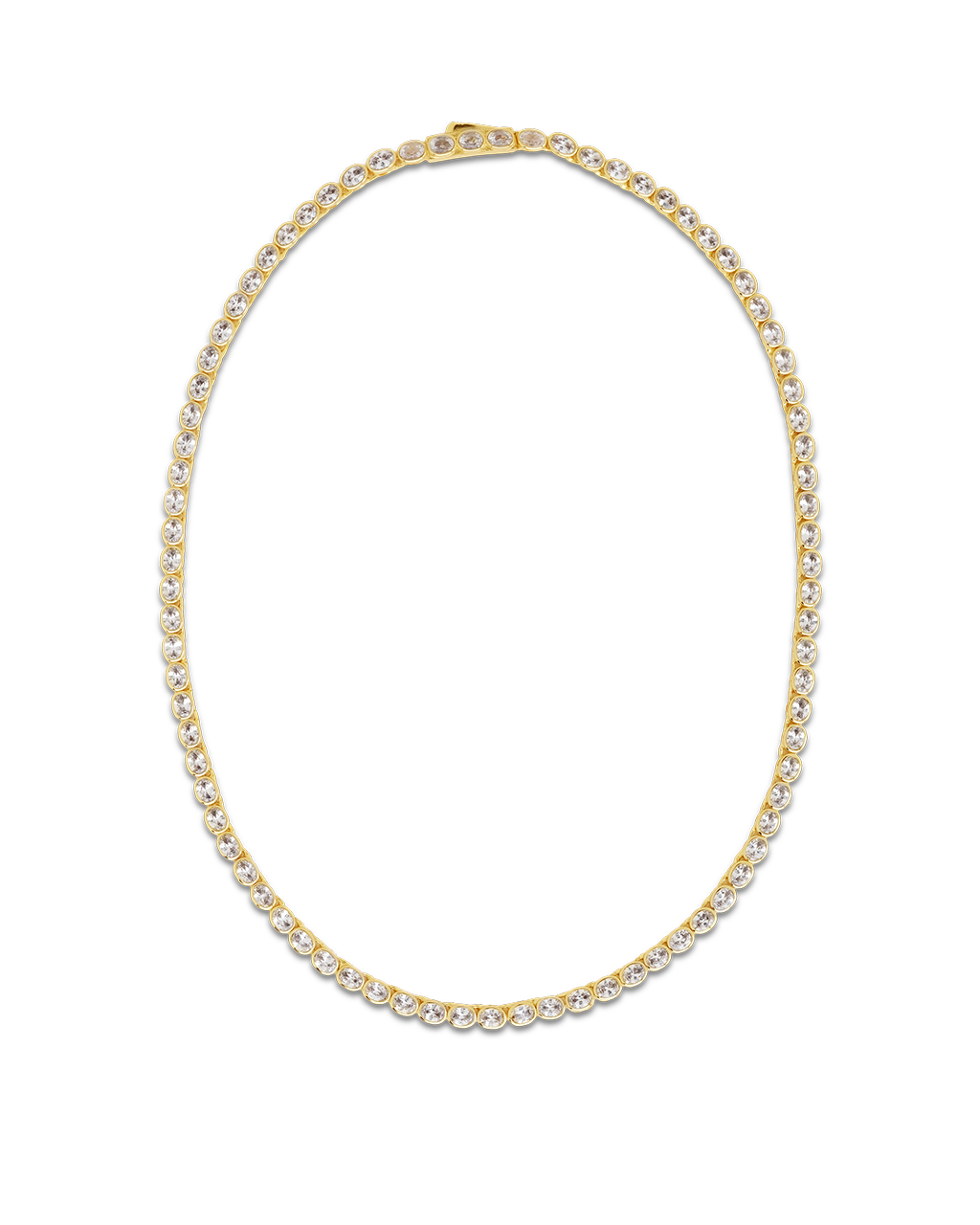 Helene Oval Cut Tennis Necklace