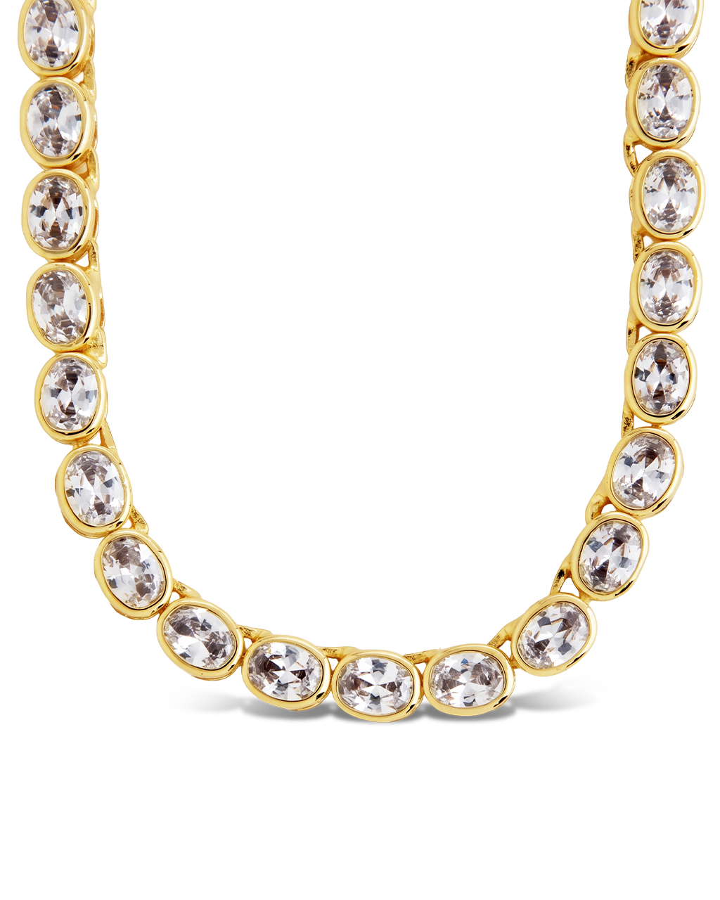 Helene Oval Cut Tennis Necklace