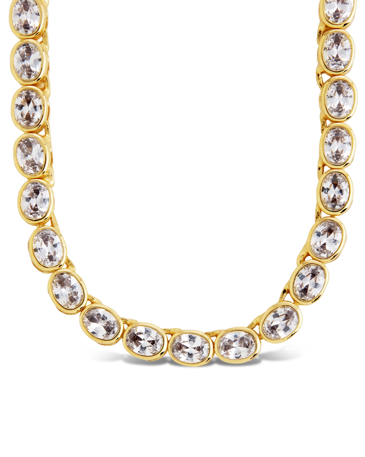 Helene Oval Cut Tennis Necklace