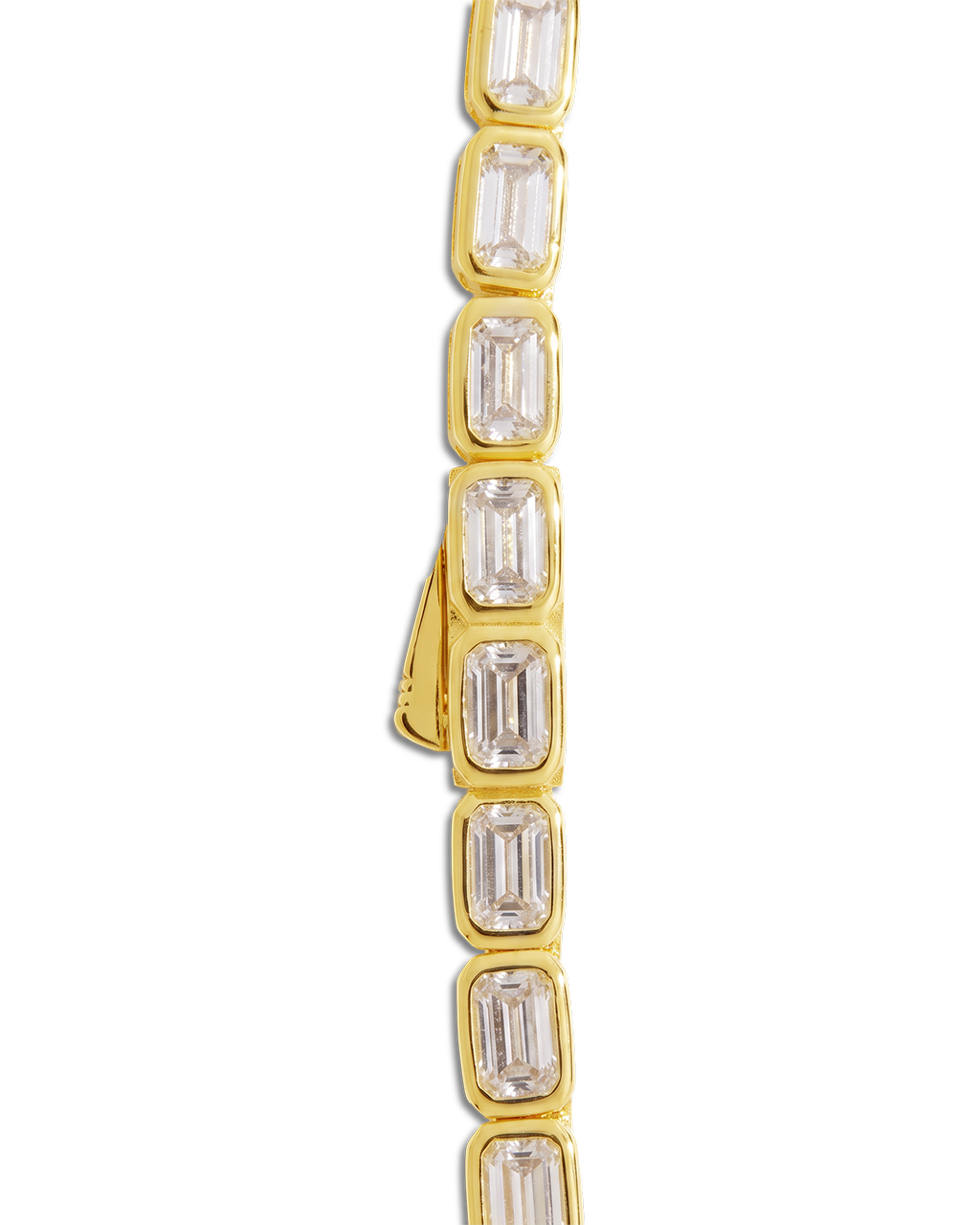 Helene Emerald Cut Tennis Necklace