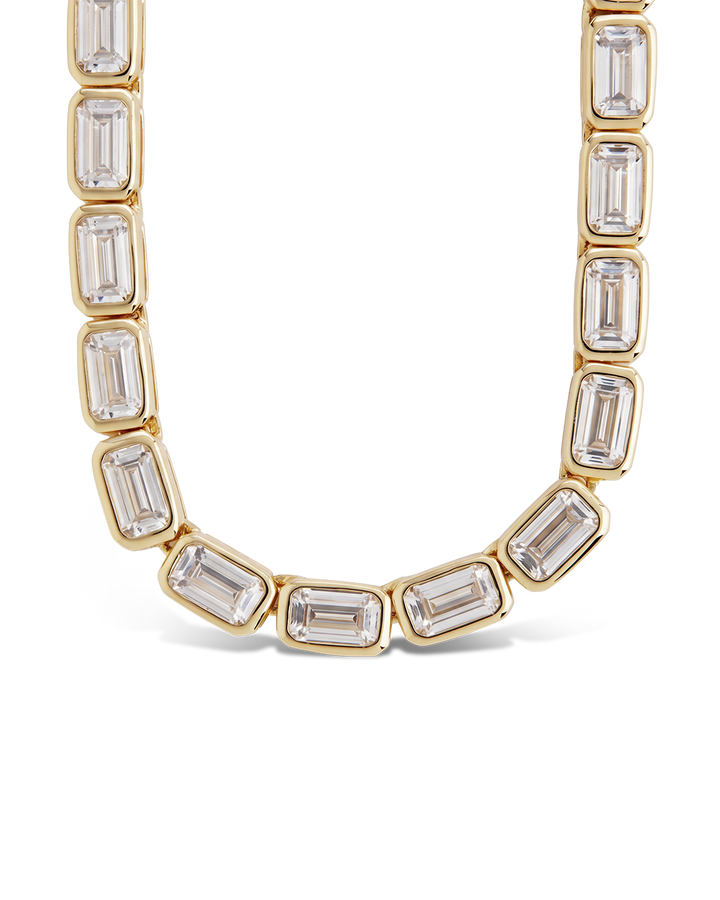 Helene Emerald Cut Tennis Necklace