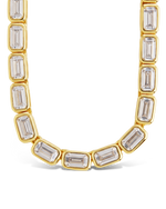 Helene Emerald Cut Tennis Necklace
