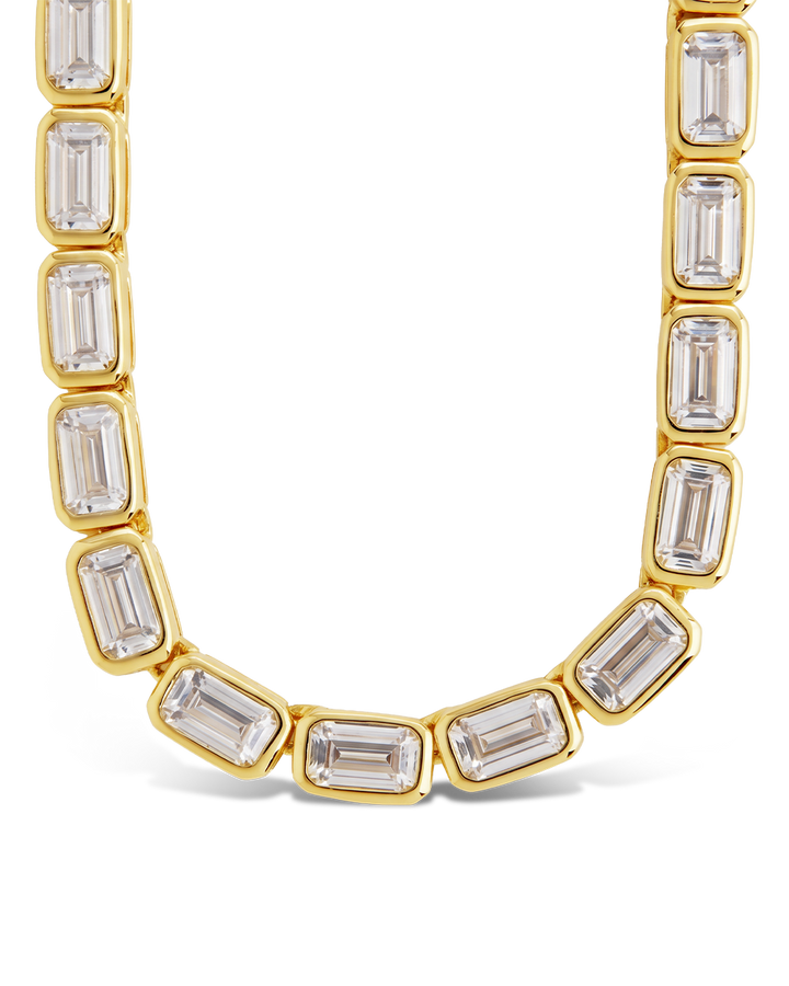 Helene Emerald Cut Tennis Necklace