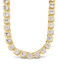 Helene Cushion Cut Tennis Necklace