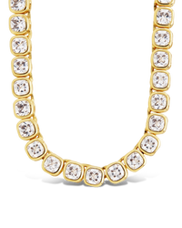 Helene Cushion Cut Tennis Necklace