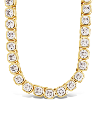 Helene Cushion Cut Tennis Necklace