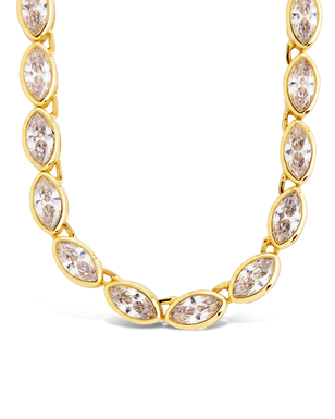 Helene Marquise Cut Tennis Necklace